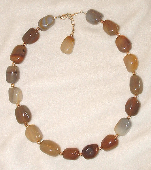 Amber Square Dance Necklace by Art de Corps